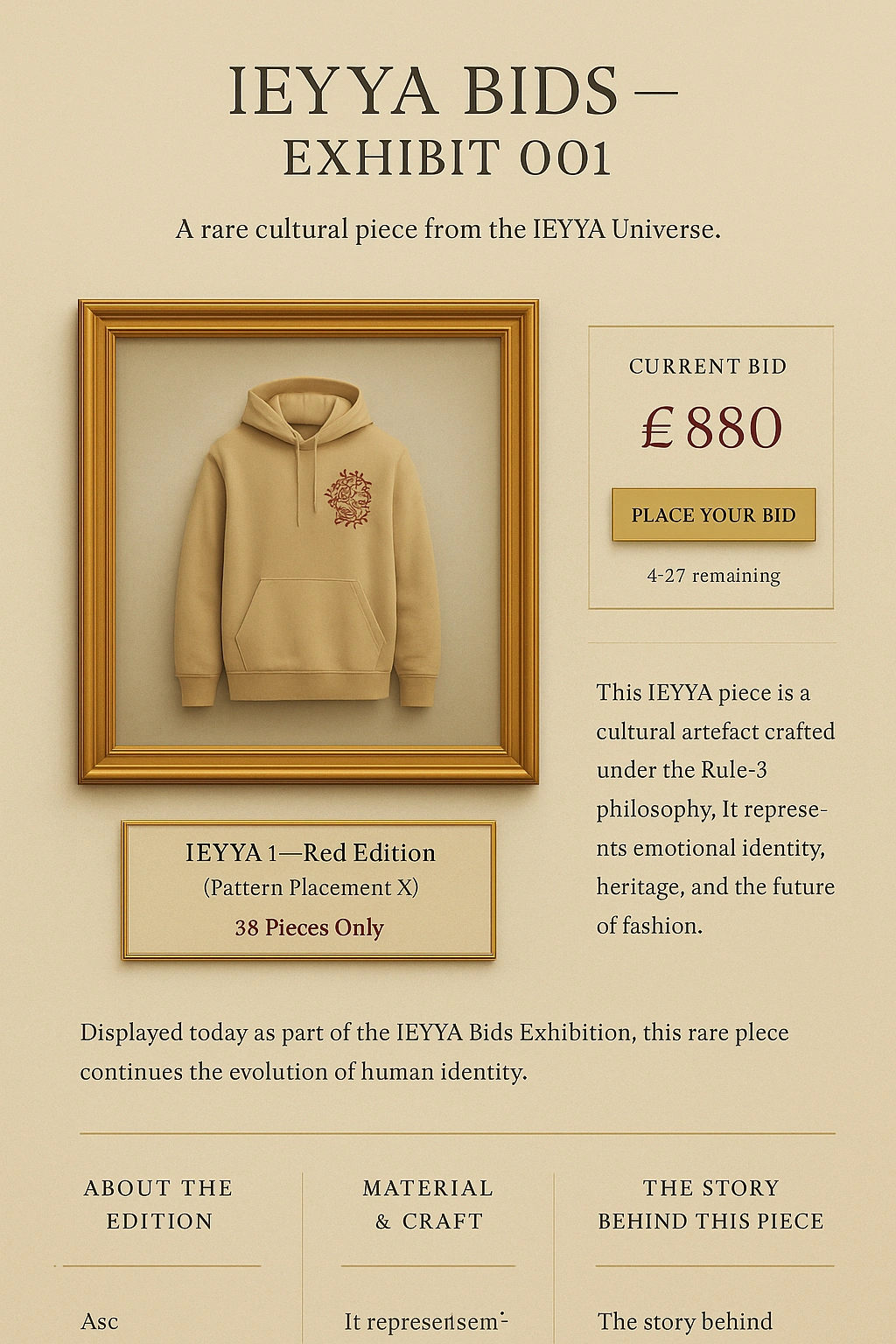IEYYA BIDS — EXHIBIT 001